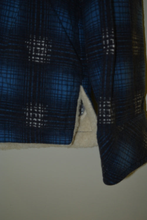 2016 A/W NUMBER (N)INE BOA PULLOVER  SHIRTS_FLANNEL OMBRE CHECK BLUE
