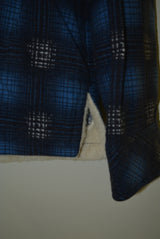 2016 A/W NUMBER (N)INE BOA PULLOVER  SHIRTS_FLANNEL OMBRE CHECK BLUE