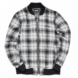 2016 A/W MARBLES WOOL CHECK BOMBER SHIRT BLACK