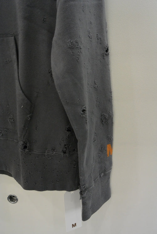 2016 A/W M broken pullover parka (MAKE my day) black