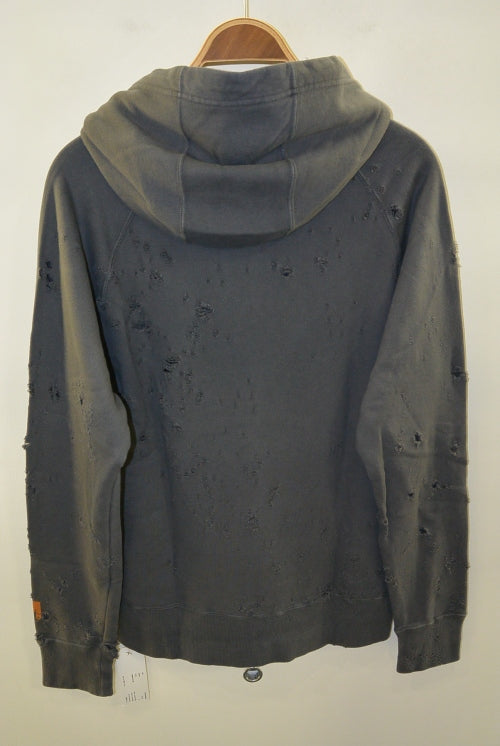 2016 A/W M broken pullover parka (MAKE my day) black