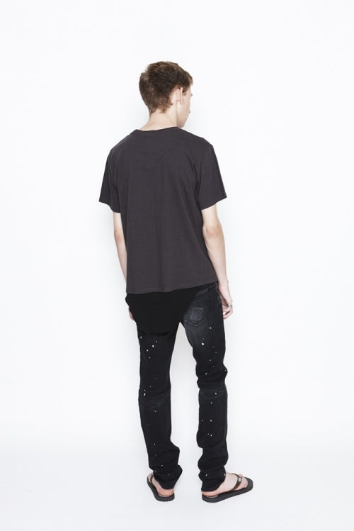 2016 S/S NUMBER (N)INE LAYERED T-SHIRTS/GARMENT DYE_TANK TOP C GRAYxBLACK