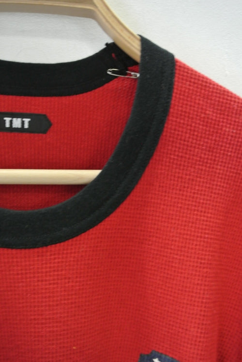 2014 A/W TMT L/SL COLOR COMBINATION WAFFLE RED