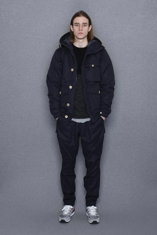 2015 A/W NUMBER (N)INE Hooded Box Packet Jacet KHAKI