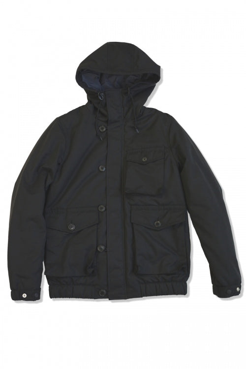 2015 A/W NUMBER (N)INE Hooded Box Packet Jacet BLACK