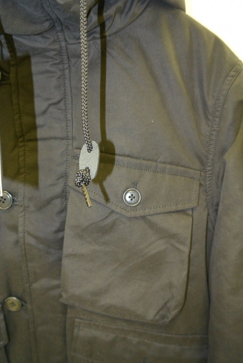 2015 A/W NUMBER (N)INE Hooded Box Packet Jacet BLACK