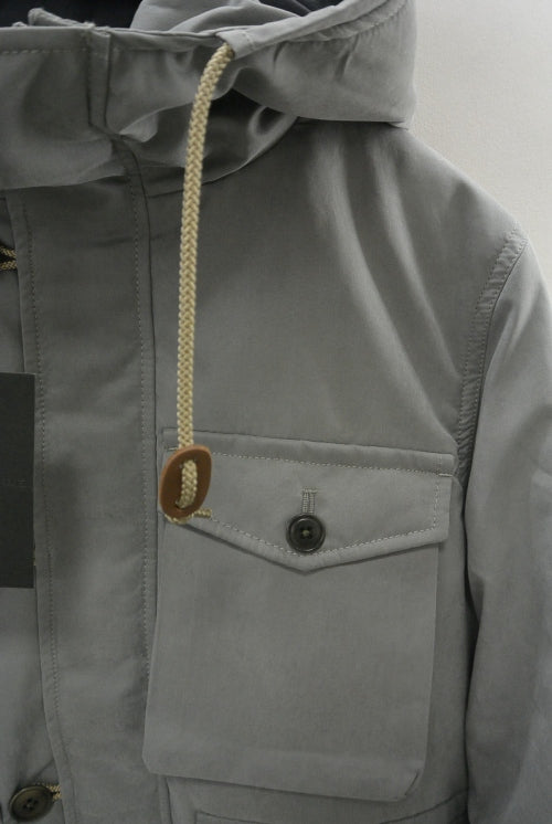 2015 A/W NUMBER (N)INE Hooded Box Packet Jacet KHAKI