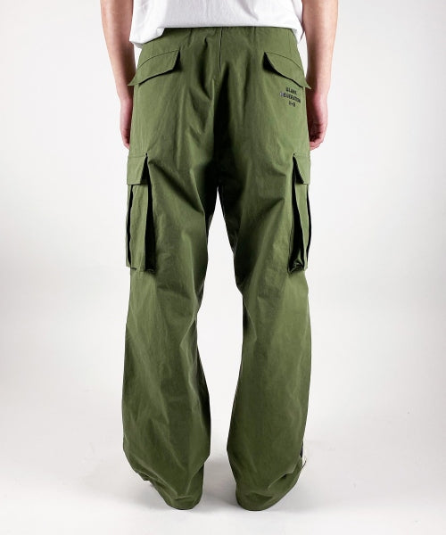 2021 A/W NUMBER (N)INE WIDE-LEG COTTON-NYLON RIPSTOP CARGO TROUSERS
