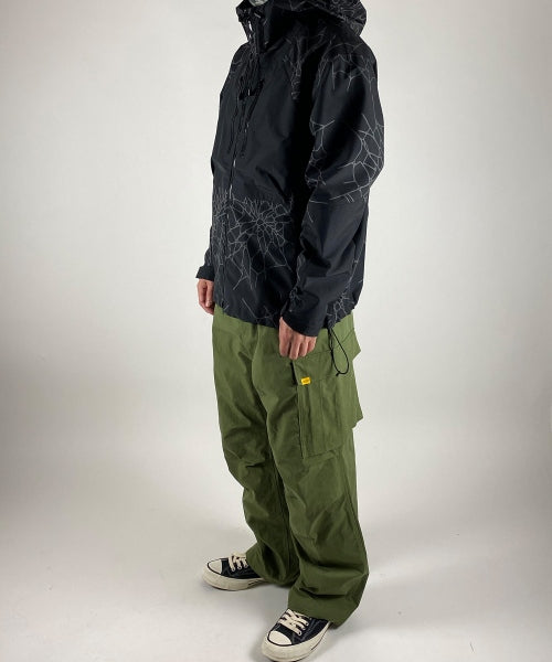 2021 A/W NUMBER (N)INE WIDE-LEG COTTON-NYLON RIPSTOP CARGO TROUSERS