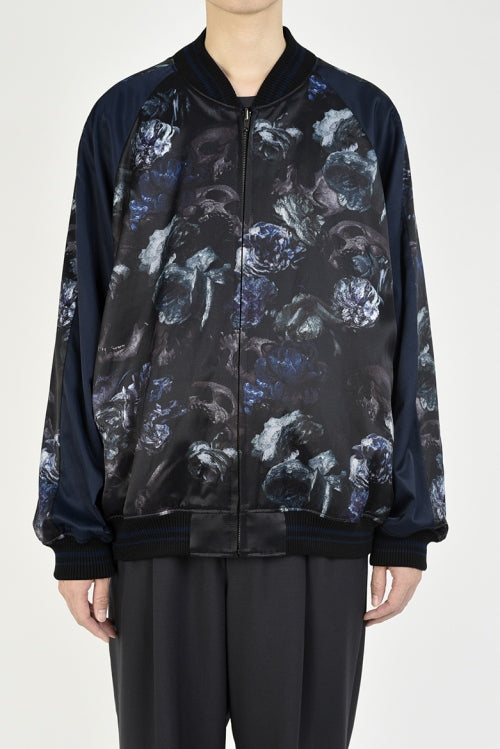 2020 A/W LAD MUSICIAN FLOWER SKULL REVERSIBLE BLOUSON