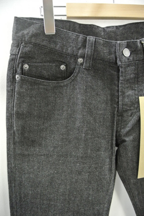 2014 A/W JAMA RICO 13.5OZ STRETCH DENIM SKINNY DENIM PANTS WASH BLACK