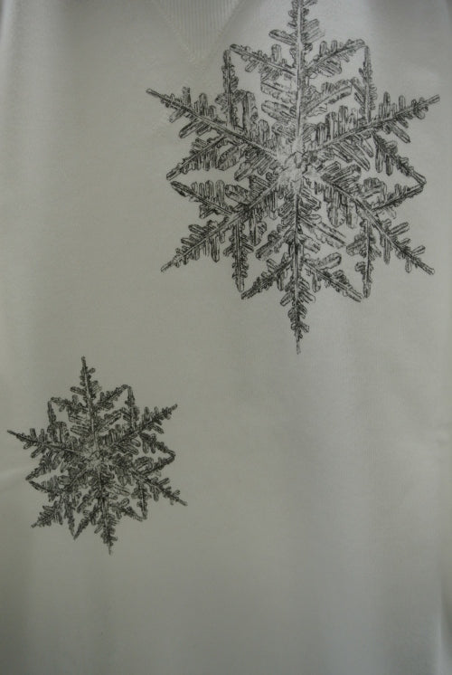 2014 A/W JAMA RICO URAGE PRINT SWEAT SHIRT SNOW WHITE