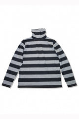 2015 A/W NUMBER (N)INE Border Turtle Neck_Wool OATMEALxC-GRAY