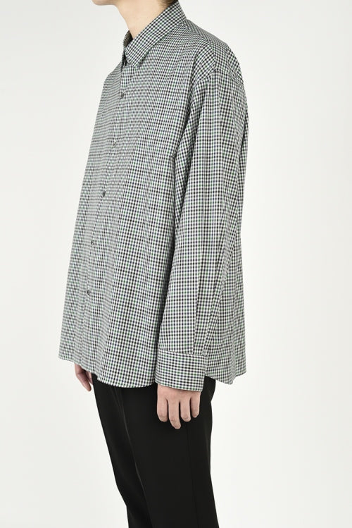 2021 A/W LAD MUSICIAN BROAD GINGHAM BIG SHIRT