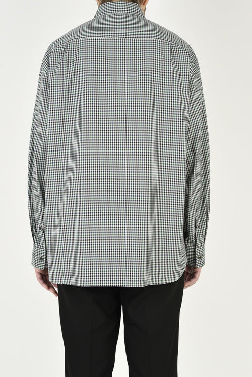 2021 A/W LAD MUSICIAN BROAD GINGHAM BIG SHIRT