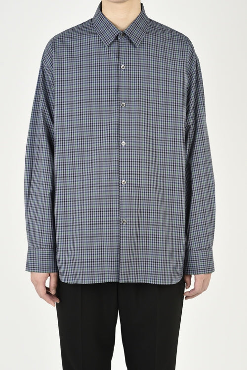 2021 A/W LAD MUSICIAN BROAD GINGHAM BIG SHIRT
