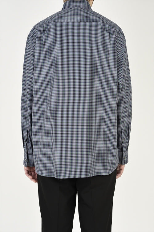 2021 A/W LAD MUSICIAN BROAD GINGHAM BIG SHIRT