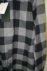 2015 A/W NUMBER (N)INE Fly Flont Shirts_Flannel Buffalo Check BLACKxGRAY