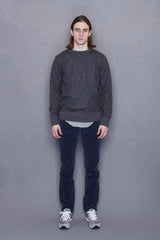 2015 A/W NUMBER (N)INE Crew Neck L/S_Wool C-GRAY