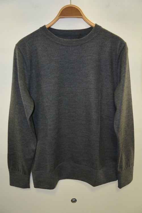 2015 A/W NUMBER (N)INE Crew Neck L/S_Wool C-GRAY