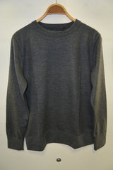2015 A/W NUMBER (N)INE Crew Neck L/S_Wool C-GRAY