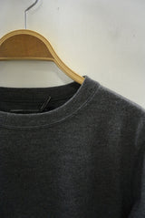 2015 A/W NUMBER (N)INE Crew Neck L/S_Wool C-GRAY