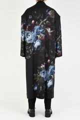 2019 A/W LAD MUSICIAN WOOL GABARDINE INKJET FLOWER