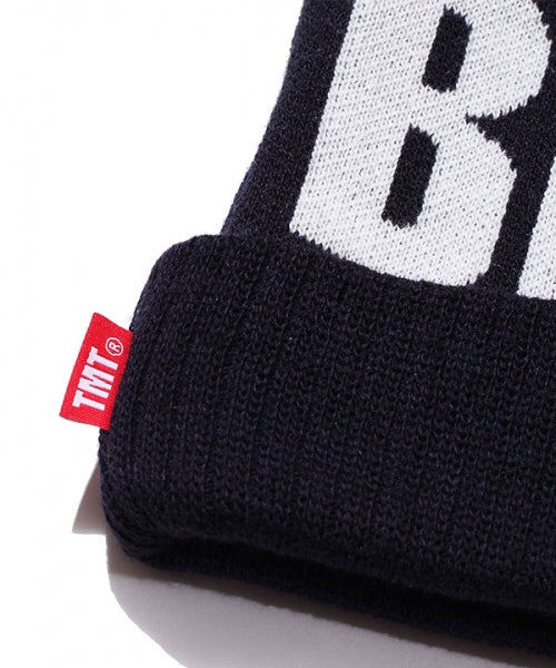 2018 A/W TMT JACQUARD LOGO KNIT CAP(BIGHOLIDAY)