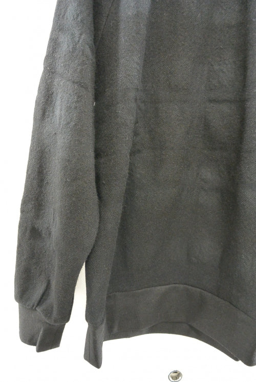 2015 A/W JAMA RICO Shadow Check Crew Neck Shirt BLACK