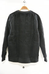 2015 A/W JAMA RICO Shadow Check Crew Neck Shirt BLACK