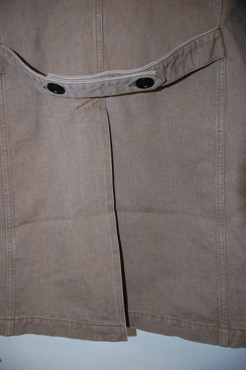 2013 A/W JAMA RICO ROPE DYE TWILL PEAKED RAPEL SHOP COAT BEIGE