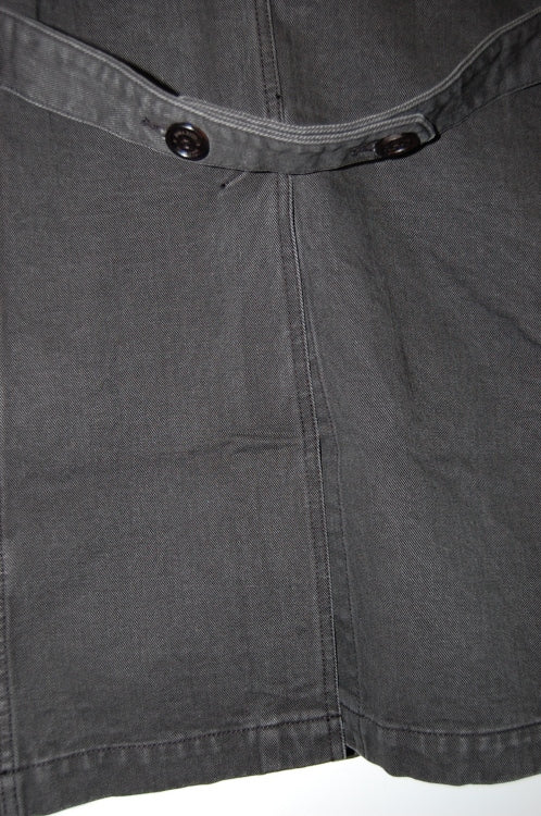 2013 A/W JAMA RICO ROPE DYE TWILL PEAKED RAPEL SHOP COAT CHARCOAL