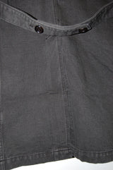 2013 A/W JAMA RICO ROPE DYE TWILL PEAKED RAPEL SHOP COAT CHARCOAL