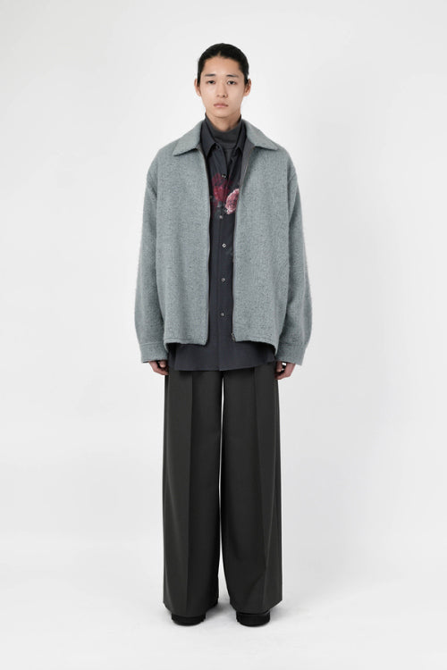 2025 A/W LAD MUSICIAN ALPAKA SHAGGY SHIRT BLOUSON