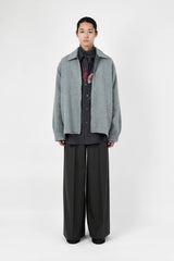 2025 A/W LAD MUSICIAN ALPAKA SHAGGY SHIRT BLOUSON