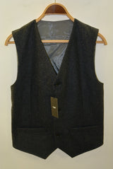 2016 A/W TMT FLANNEL TAILORED VEST CHARCOAL