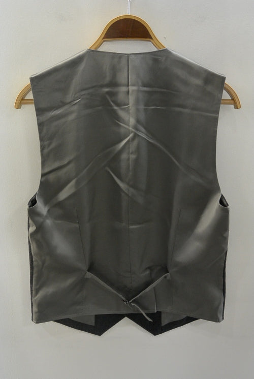 2016 A/W TMT FLANNEL TAILORED VEST CHARCOAL