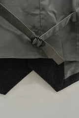 2016 A/W TMT FLANNEL TAILORED VEST CHARCOAL