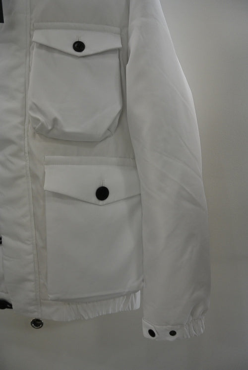 2016 A/W NUMBER (N)INE HOODED BOXPOCKET JACKET_DOWN WHITE
