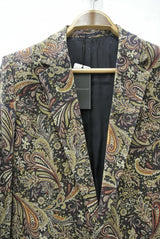 2014 A/W GalaabenD チノストレッチ ダークペイズリーprint 1BJK 07/NAVY×BORDEAUX