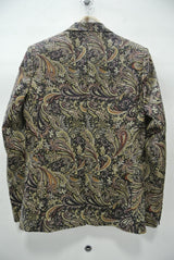 2014 A/W GalaabenD チノストレッチ ダークペイズリーprint 1BJK 07/NAVY×BORDEAUX