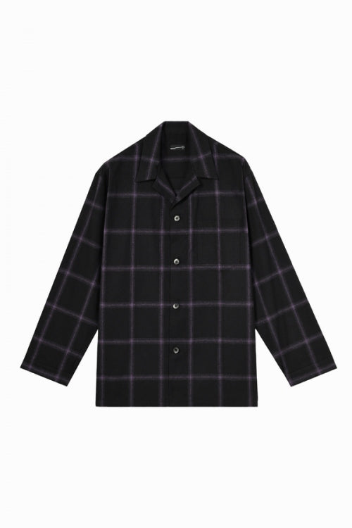 2023 A/W LAD MUSICIAN OMBRE CHECK PAJAMA SHIRT