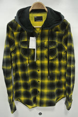 2014 A/W n(n) BY NUMBER (N)INE Food Western Shirts_Corduroyl Onbure Check YELLOW
