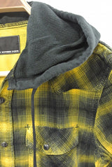 2014 A/W n(n) BY NUMBER (N)INE Food Western Shirts_Corduroyl Onbure Check YELLOW