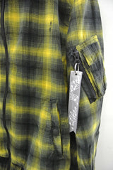 2014 A/W n(n) BY NUMBER (N)INE MA-1_Corduroyl Onbure Check YELLOW