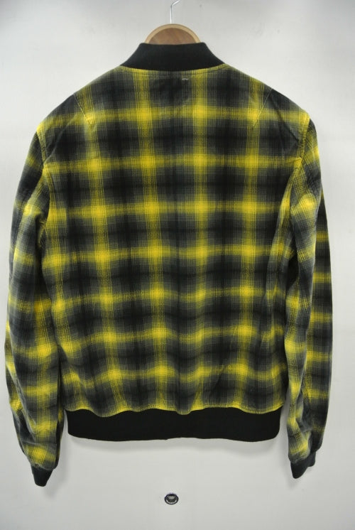 2014 A/W n(n) BY NUMBER (N)INE MA-1_Corduroyl Onbure Check YELLOW