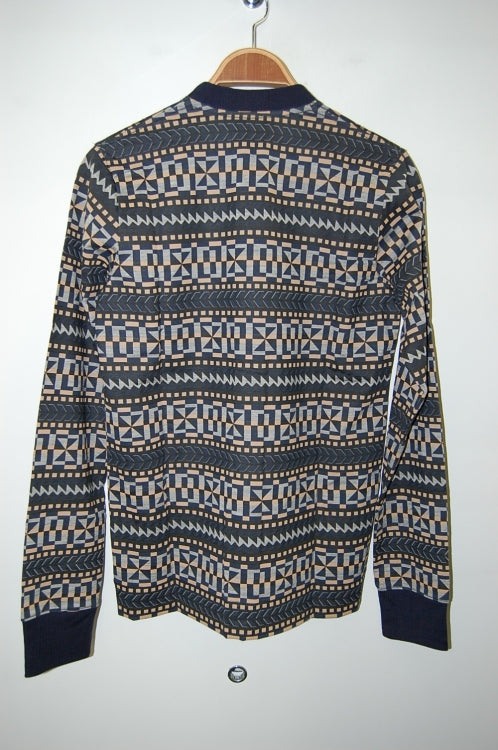 2013 A/W GalaabenD ウール天竺グラフィックボーダーprint CD NAVY MIX