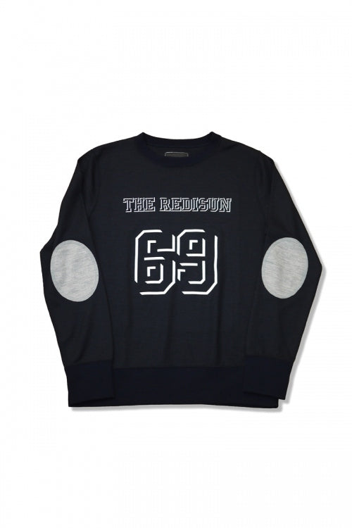 2015 A/W NUMBER (N)INE Crew Neck L/S_Wool(THE REDISUN 69) NAVY