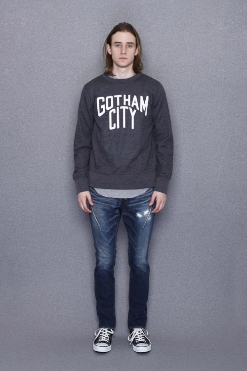 2015 A/W NUMBER (N)INE Crew Neck L/S_Wool(GOTHAM CITY) NAVY