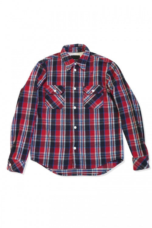 2015 A/W NUMBER (N)INE Work Shirts_Flannel HS Check RED